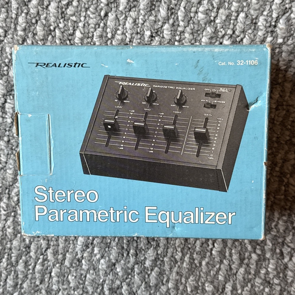 Realistic 32-1106 Stereo Parametric Equalizer Radio Shack NEW IN BOX